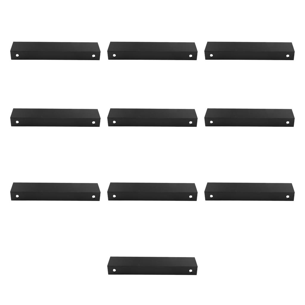 10 шт., черная современная ручка-скоба из алюминиевого сплава толщиной 1 мм, скрытая ручка-скоба для шкафа 