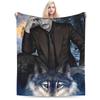 Johnny Hallyday Plush Blanket Girls Boys Flannel Throw Blanket For Outdoor Warm Soft DIY Quality Bedspread