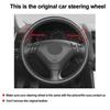 DIY Wrap Car Steering Wheel Cover For Honda Accord 7 Coupe 2003 - 2007(3-Spokes)