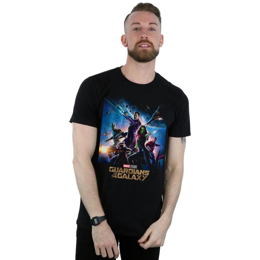 Marvel Studios Mens Guardians Of The Galaxy Poster T-Shirt
