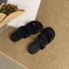 Fashion Korean Style Flat Bottom Bowknot Women's Shoes 2025 Summer New Fashion Comfort Beach Slippers Women sandals Zapatos De Mujer