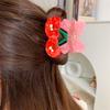 Korean Style Cherry Hair Claw Cute Geometry Shark Clip Lovely Fruit Gripper  Girls