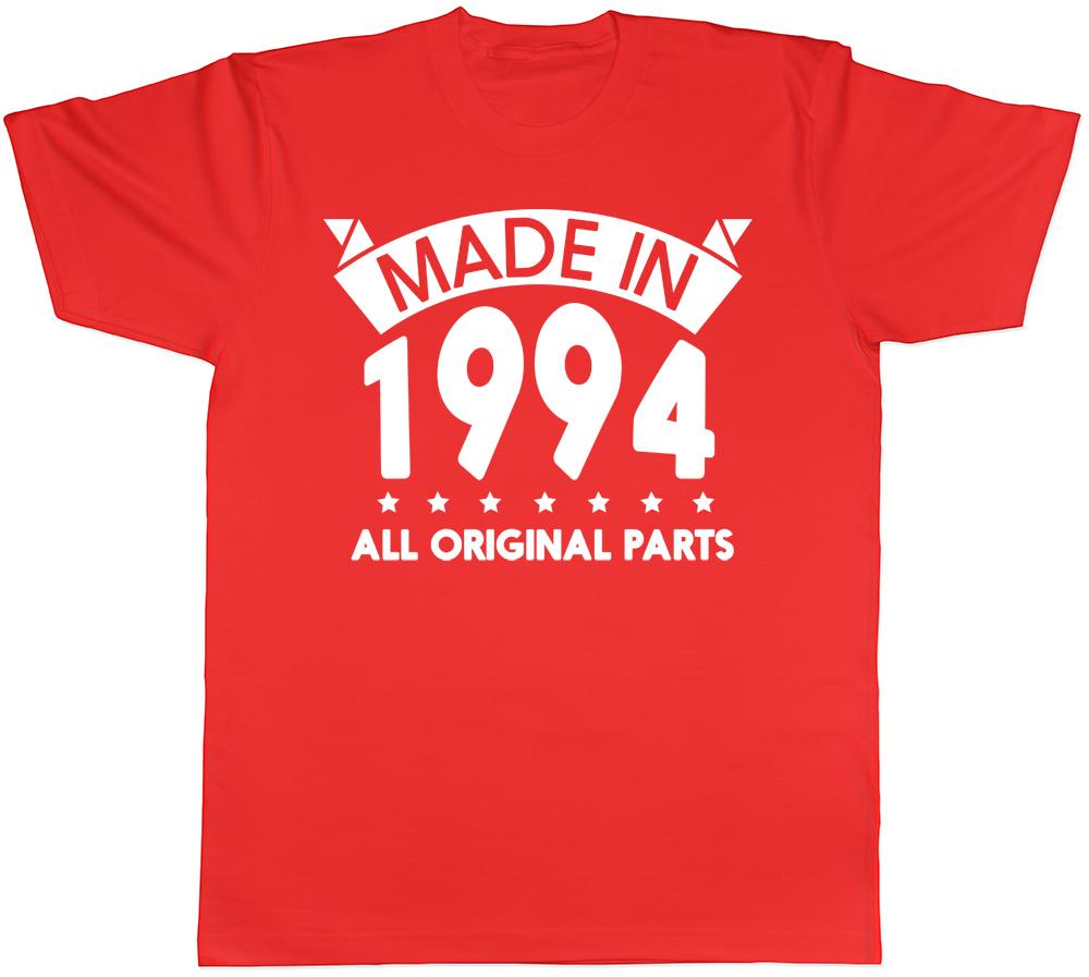 Made in 1994 All Original Parts Birthday Unisexs Short Sleeve TShirt
