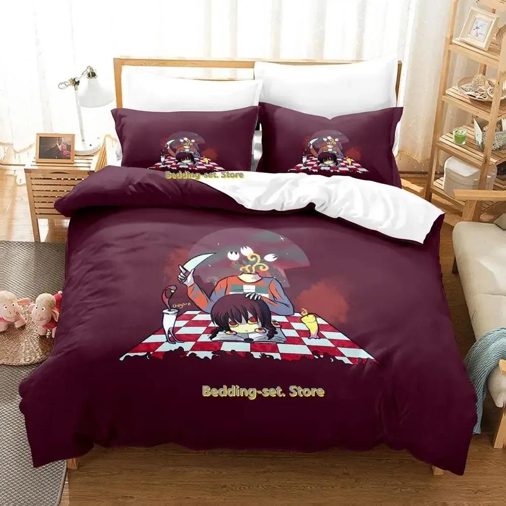 Новый комплект постельного белья Yume Nikki Single Twin Full Queen King Size Bed Set Adult Kid Bedroom Duvetcover Sets Anime Parure de lit Bed