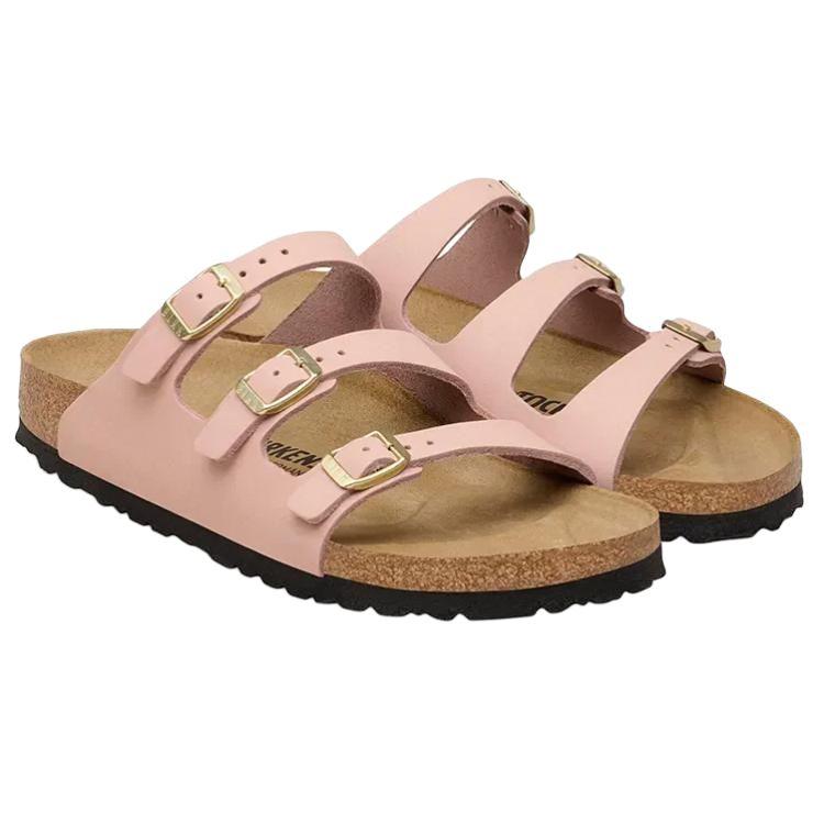 Birkenstock Флорида ЭВА Износостойкие Скользящие Шлепанцы Женские Розовые Узкие 1031813