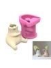 Cute Bear Flower Pots Mold Epoxy Resin Molds Pen Holder Candle Holder Cement Planter Silicone Mould Home Decorations