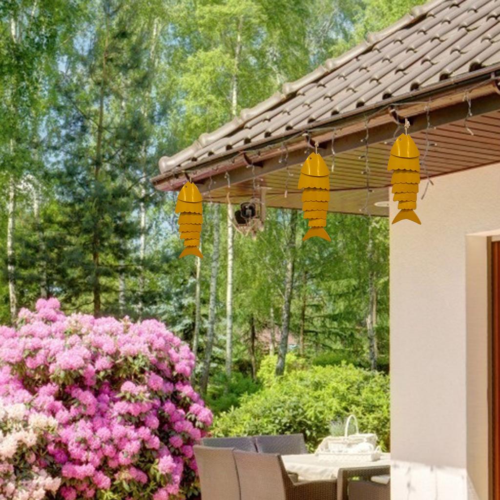 Цветная Рыбка Колокольчик Ветра Подвесной для Вашего Крыльца или Террасы Атмосферостойкий и Художественный Колокольчик Ветра Мобиль Создает Атмосферу