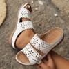 Fashion Women Shoes 2024 Fashion Plus Size Women Slippers Summer Casual Slippers Comfortable Women Hollow Outdoor Wedges Ladies Sandals