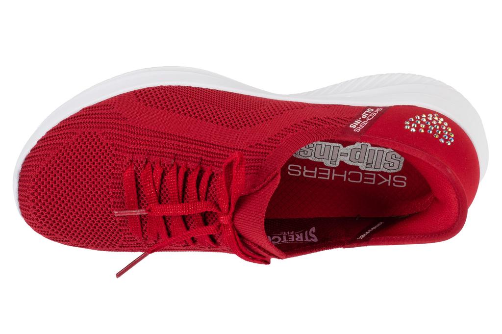 Skechers Slip-Ins: Ultra Flex 3.0 - Heart Me, Womens Black Sneakers