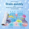 Kids Bath Mat PVC Cute Cartoon Baby Anti Slip Bath Mat with Suction Cup Quick Draining Bathtub Shower Mat Bathroom Accessories