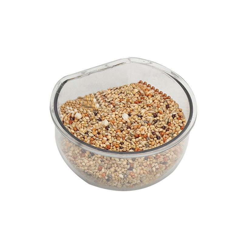 Миска для кормления птиц Съемная прозрачная миска Пластиковая кормушка для клетки Удобная подвесная кормушка для семян и воды для попугаев