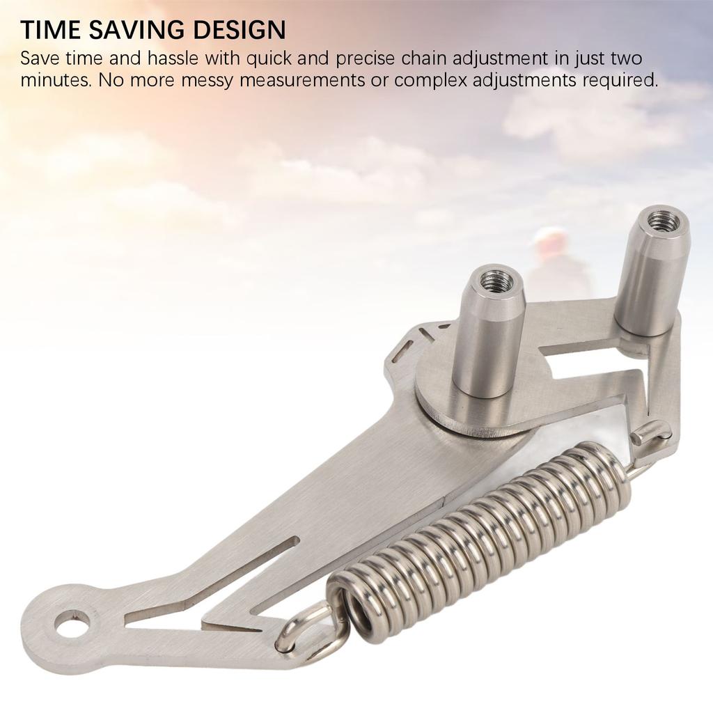 Motorcycle Chain Slack Adjuster Tool Metal High Strength Precise Chain Slack Adjustment Setter Tool for Riding