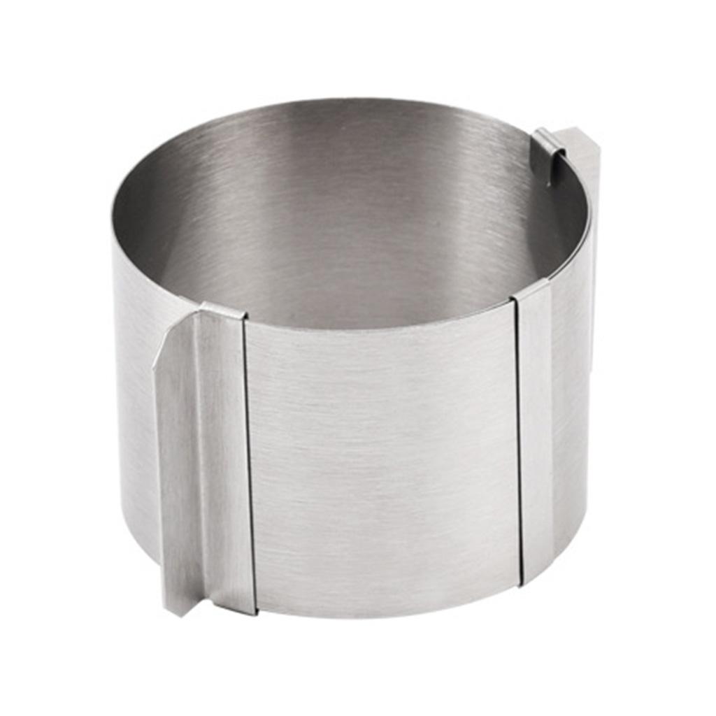 Stainless Steel Round Shape Mousse Baking DIY Pastry Ring Mold Round Adjustable Exquisite Children's Day Baking Gift