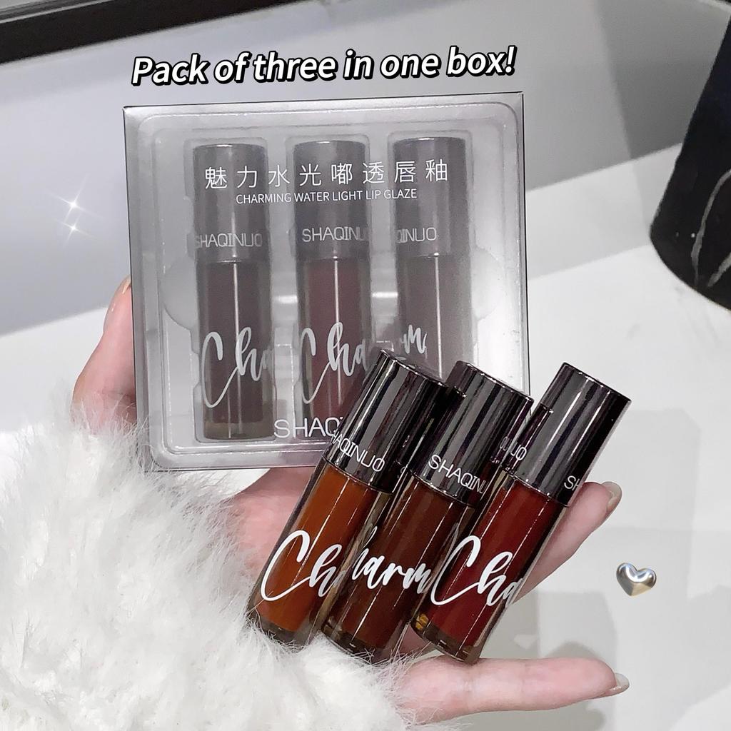 SHAQINUO Блестящий и объемный блеск для губ. Питательный и увлажняющий блеск для губ. Не привередлив к коже и придающий объем губам. Удобен для путешествий.