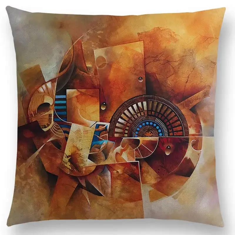 Новая d напечатанная великолепная абстрактная картина скульптура таинственный узор фантастическая наволочка для дивана наволочка для подушки
