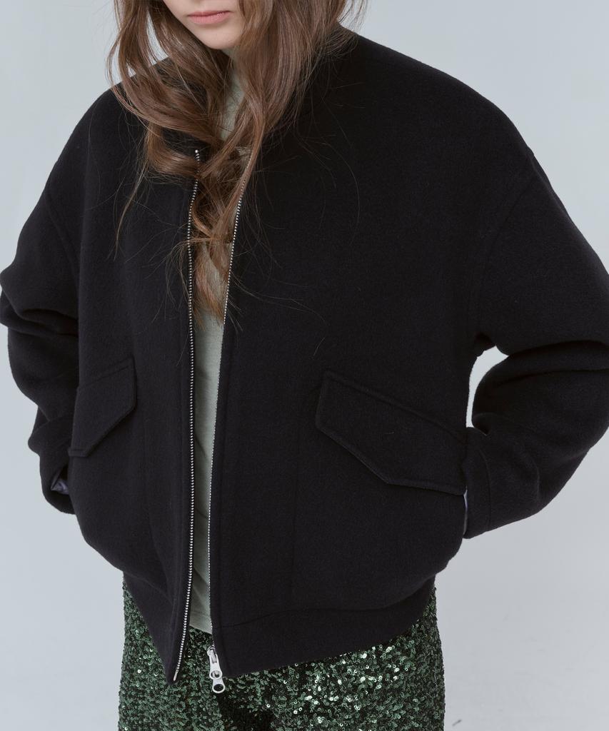 Voyonn Volume Bomber Outer Wool Black 0127
