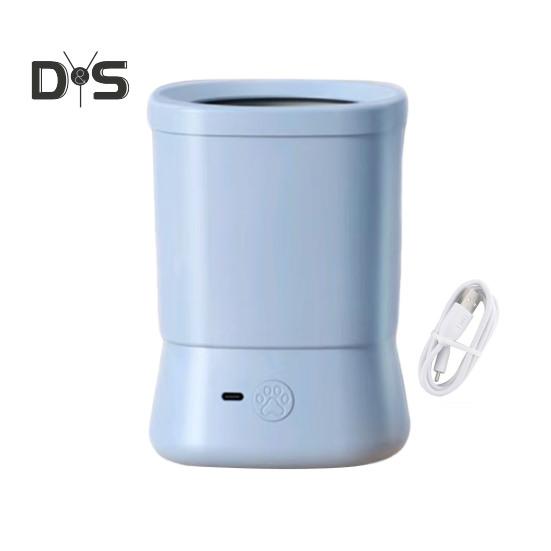 Автоматический очиститель для собачьих лап, перезаряжаемый через USB, силиконовая грязная машина для чистки лап для маленьких, средних и больших кошек и собак