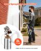 Spray Paint Pressure Pot, 2 L Pressure Pot Paint Sprayer, 1.8mm + 3mm Two Spray Guns Central Pneumatic Sprays Gun with Two 3 m Hoses for Furniture,