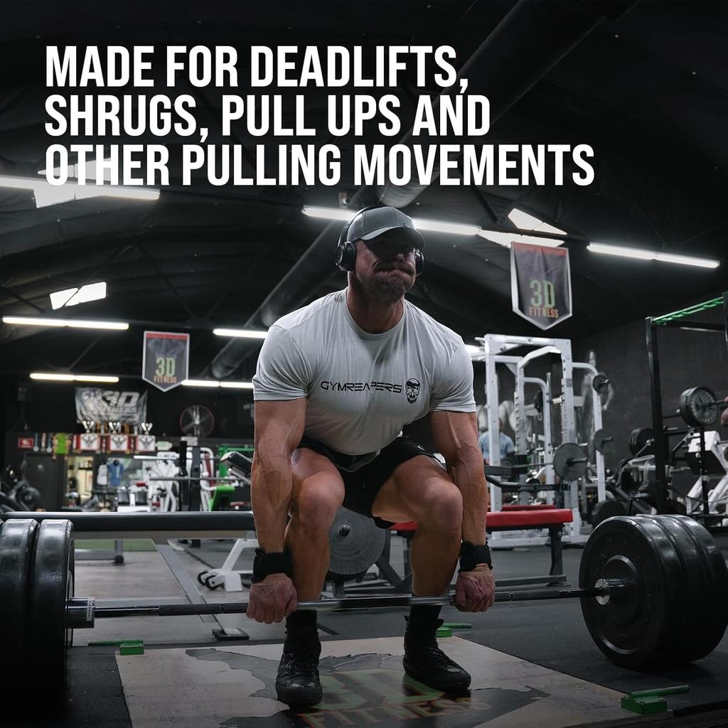 Крюки для поднятия тяжестей (Пара), Сверхпрочные силовые кистевые ремни Поддержка кистей рук для становой тяги, подтягиваний, шрагов - Гимнастические перчатки для мужчин и женщин