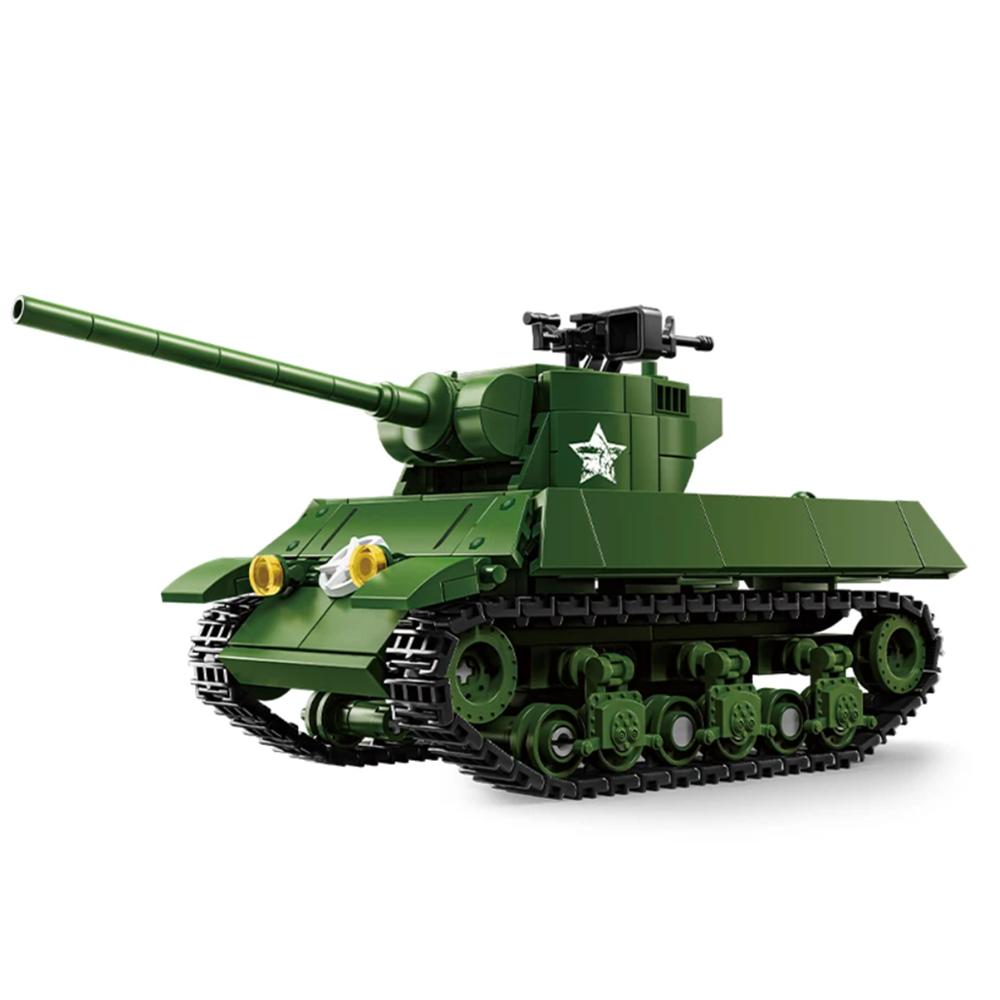 Военный MOC Армия Основной Боевой Танк Бронированная Машина Истребитель Фигурки Солдат Набор Строительных Блоков Кирпичи Игрушки