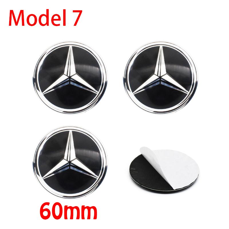 For Benz u104Pcs 56mm 60mm 65mm Car Wheel Stickers Center Hub Cap Car Emblem Badge Decal For Mercedes Benz AMG W204 W205 W210 W211 W212 W213