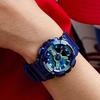 Casio G-Shock Series Color Block Trend Fashion Dual Display Magnetic Shockproof Waterproof Sports Quartz Movement Resin Strap Men Watches GA-110MC-2A