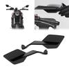 Новое зеркало заднего вида для XSR и XSR900 80 Street Зеркало заднего вида Регулируемое Невидимое Фиксированное Крыло Зеркало заднего вида Вращающееся Боковое зеркало XSR700, 900, ABS, (Черный,