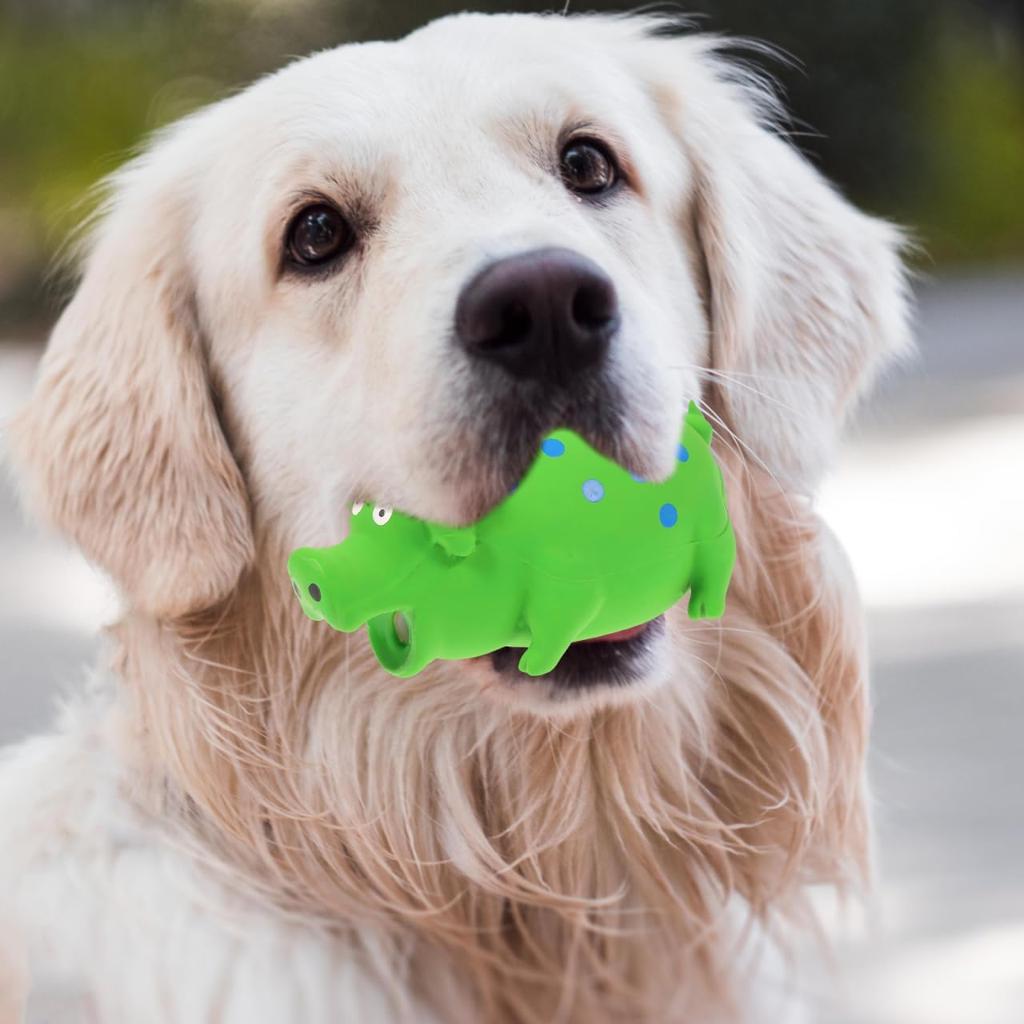 Balacoo Пищащая свинья Игрушки для собак: Латексная хрюкающая свинья, звуковая игрушка, игрушка для игры, сжимаемая, интерактивная, молярная, для жевания, щенок, жевательные игрушки для собаки, щенка, для расслабления, тренировки,