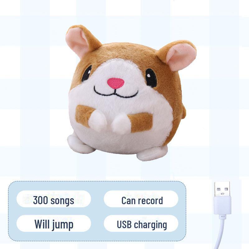 Детская говорящая мультяшная прыгающая игрушка-мяч с функцией музыки и вибрации