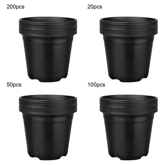 Горшки для рассады Yousheng с дренажными отверстиями, пластиковые горшки для питомника растений, горшки для рассады семян для суккулентов, цветов, трав, для пересадки в помещении и на открытом воздухе