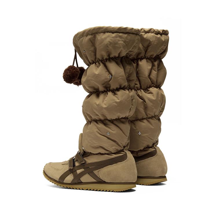 ONITSUKA TIGER Зимний Рай Модная Личность Теплые Высокие Повседневные Кроссовки Женские кроссовки Коричневые 1182A676-200