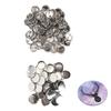 100 Set Pin Back Button Parts Sturdy Metal Plastic Rustproof Smoothing Button Making Supplies for Ba