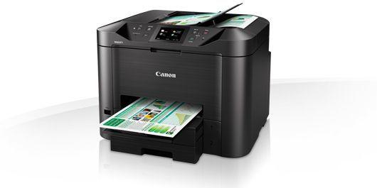 Canon Maxify MB5450 Imprimante Multifonction Jet d'encre, 24 ipm en Blanc et Noir, 15,5 ipm en Couleur, 600 x 1200 dpi
