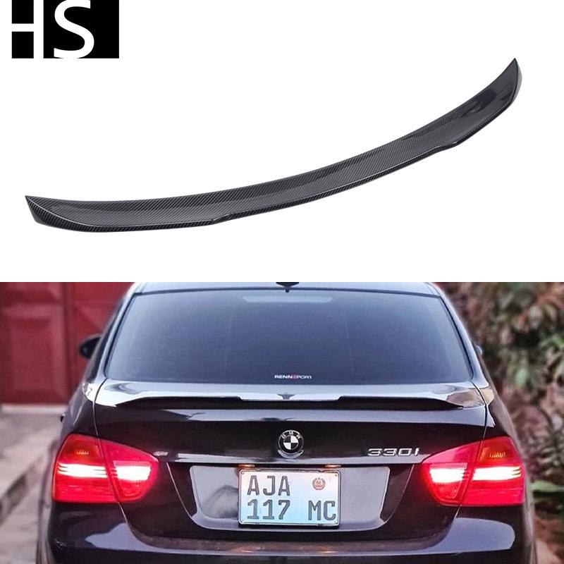 Compatible with 2005-2012 BMW 3 Series E90 M3 Sedan CS Style Carbon Fiber Rear Wing Spoiler