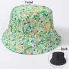 Spring Summer New Pattern Reversible Fisherman Hat Women Casual Sun Protection Green Variety