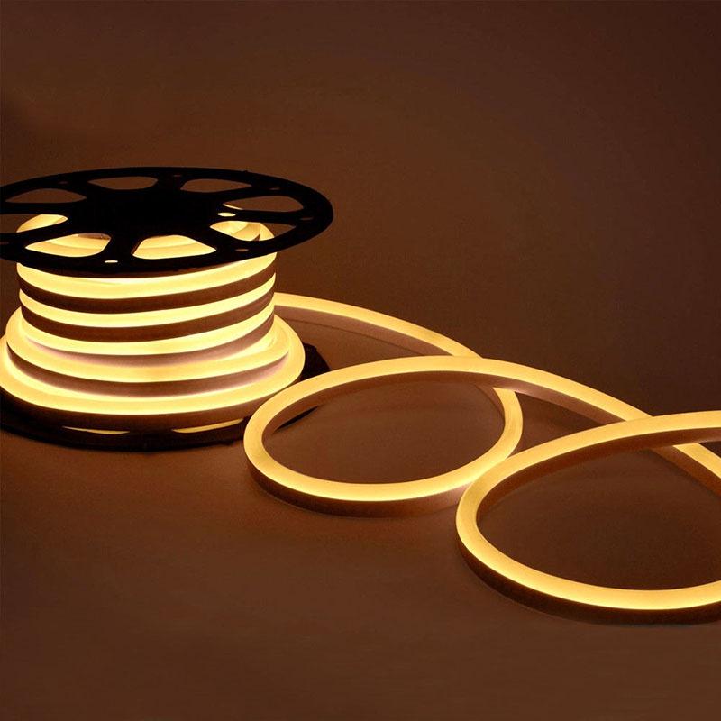 Яркая светодиодная неоновая лента RGB, водонепроницаемая по стандарту IP65, со 120 светодиодами на метр для потрясающего декора