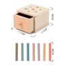 Baby Object Permanent Box Montessori Wooden Toy Color Sorting Shape Matching Box Coin Ball Drop Sensory Box Fine Motor Skills To