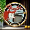 Vintage Guitar and Amplifier Metal Wall Art Sign - Aluminum Vintage Decorative Plaque for Indoor and Outdoor Use