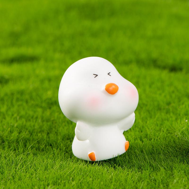 Микро-ландшафтное украшение, мультяшный милый желтый цыпленок, смоляное украшение, суккулентный горшок, настольное автомобильное ландшафтное украшение