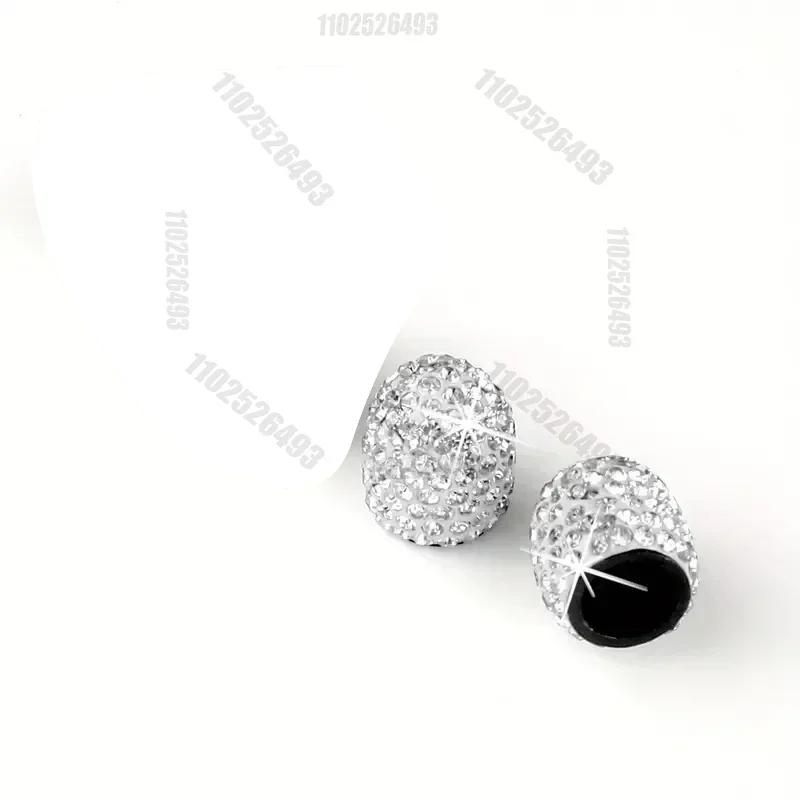 2/4 шт. Колпачки для вентилей шин автомобиля со стразами, инкрустация бриллиантами, блестящие, украшение, пылезащитные колпачки, автоаксессуары