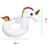 Giant Inflatable Unicorn Shape Float 120 Cm Multicolored for Children and Adults Pool or Beach