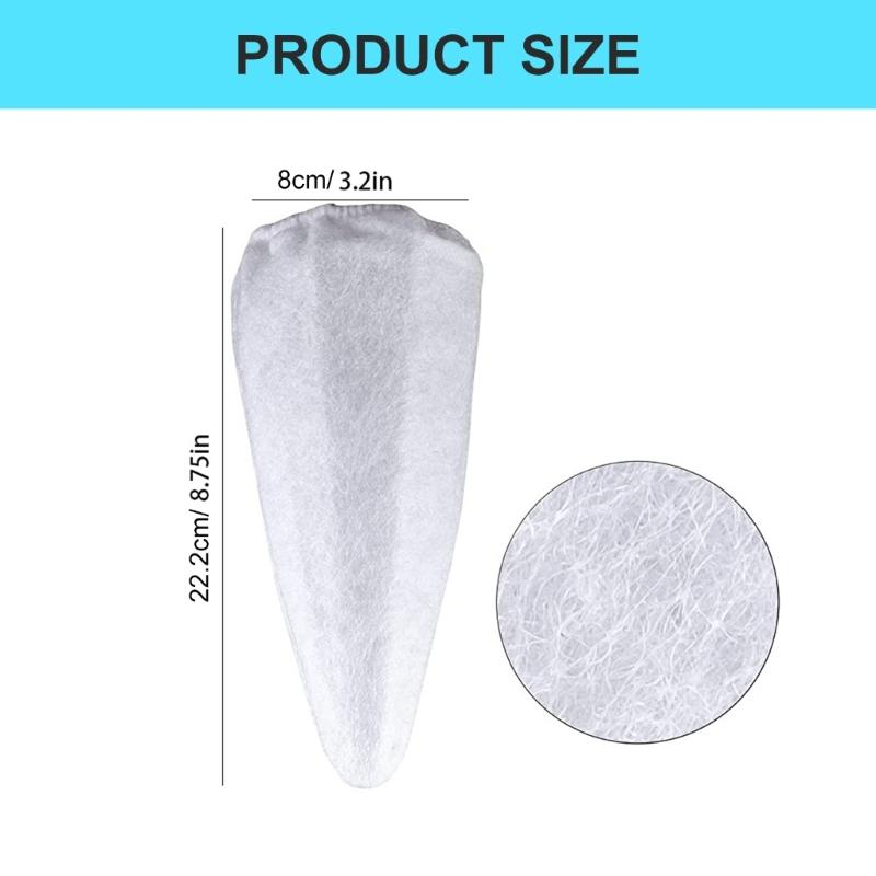 10PCS Swimming Pool Filter Cotton Filter Bag Tear Resistant Filter Catcher for Various Pool Vacuums Type Maintenance Use