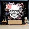 Психоделический гобелен с черепом Grim Reaper, хиппи, колдовство, настенный абстрактный настенный фон, декор для общежития