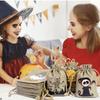 5Pcs New Halloween Linen Bundle Pocket Candy Biscuit Storage Bag Halloween Gift Decoration Drawstring Bundle Pocket