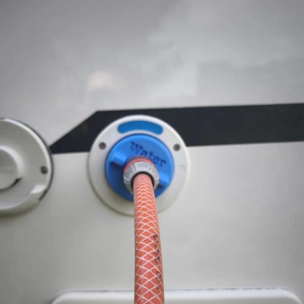 RV Water Filling Inlet Adapter RV Water Fill Connection Inlet Replacement Leakproof Trailer Filler Hatch For Maintenance Repair