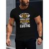 Men'S 60th Birthday German Quote Graphic T-Shirt | Navy Blue Casual Short Sleeve Crew Neck with Geometric Pattern, Slight Stretch Knit Fabric,