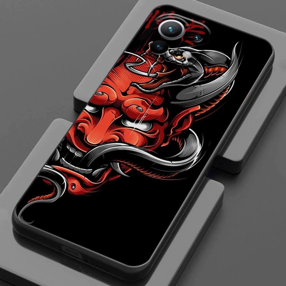 Чехол для телефона Xiaomi 15 Ultra 11T 13T 14T Pro 11 Mi POCO X7 M7 F7 Pro F5 F6 M6 X3 X5 X6 с изображением призрака самурая Ханья Укиё-э