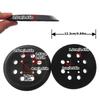 2PCS 5 Inch 8 Hole Grinder Wheel Accessories Rubber Backing Plate Advanced Dust Control Technology for Smooth Finishing