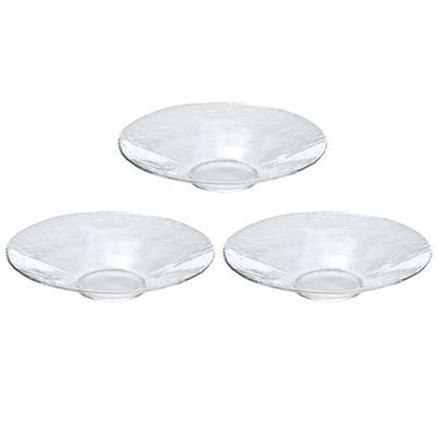Toyo Sasaki Glass Orbit Чаша 275 Набор из Сделано в Большие Круглые Стеклянные 46055 Тарелки, 3, Япония, Блюда, Тарелки, Посуда, Столовые приборы,