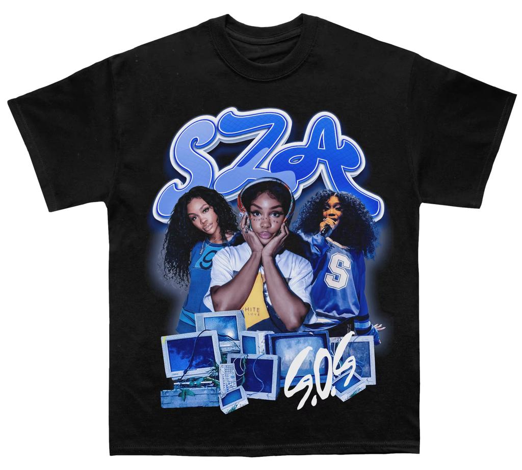 Sza Lana Album T-Shirt Men and Women Cotton Tees Retro Hip Hop Sza Tshirt Unisex Short Sleeve Streetwear Y2k Tops Men's Clothing